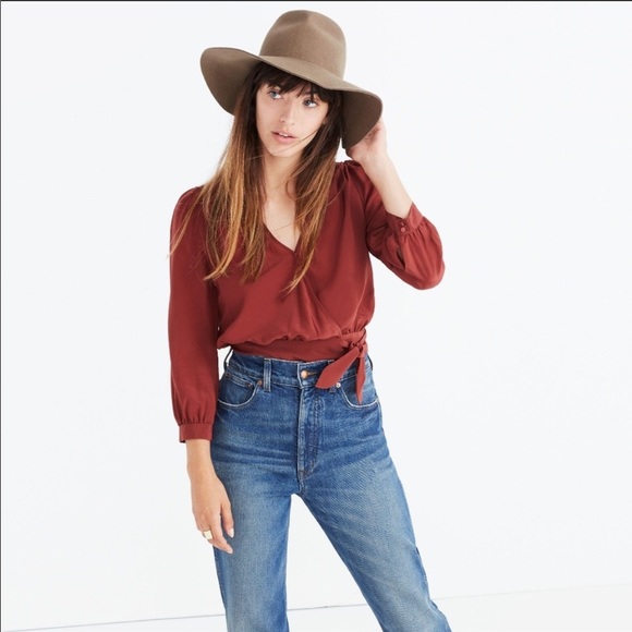 Madewell Tops - Madewell Silk Wrap Top